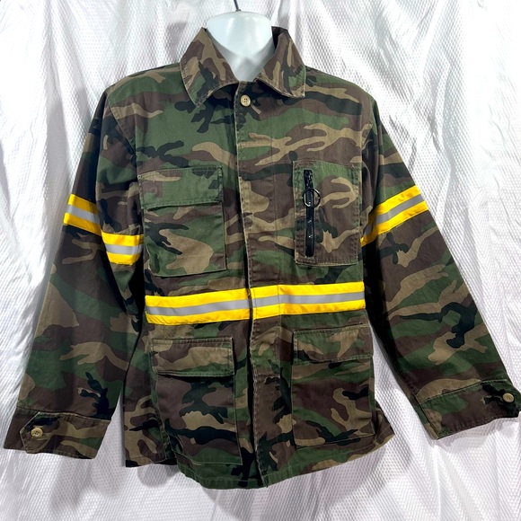 EPTM Mens Green Camouflage Jacket - Picture 2 of 9